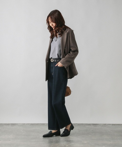 GLOBAL WORK（グローバルワーク）の「フワフワHugmeスキッパー/598019（ニット/セーター・レディース・チャコールグレー/グレー/ダークブラウン・LARGE/MEDIUM）」の9枚目の写真