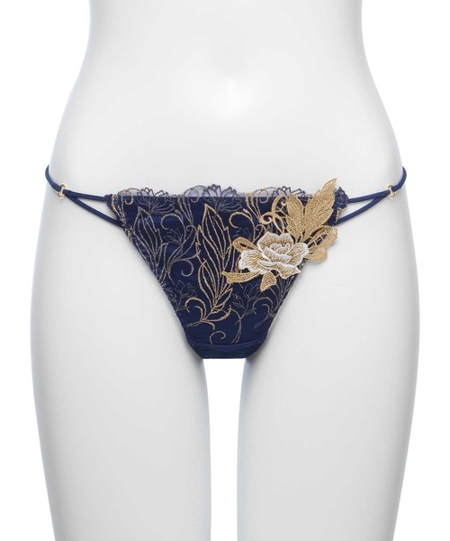 フェザーセレステ エンブロイダリーレース Tバック（ショーツ