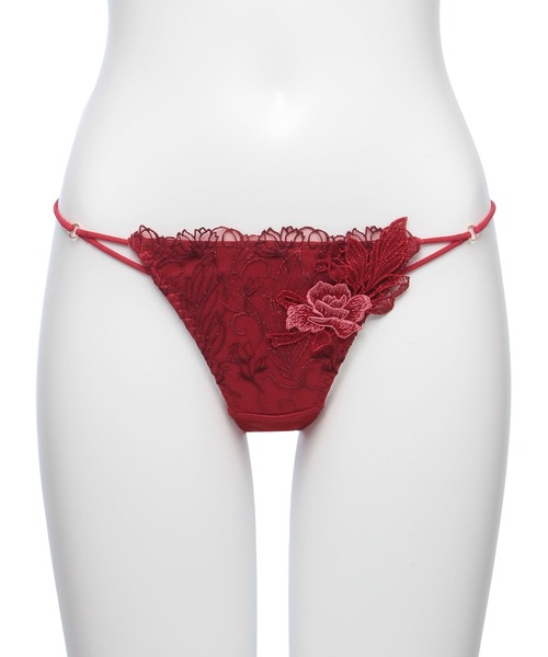 フェザーセレステ エンブロイダリーレース Tバック（ショーツ