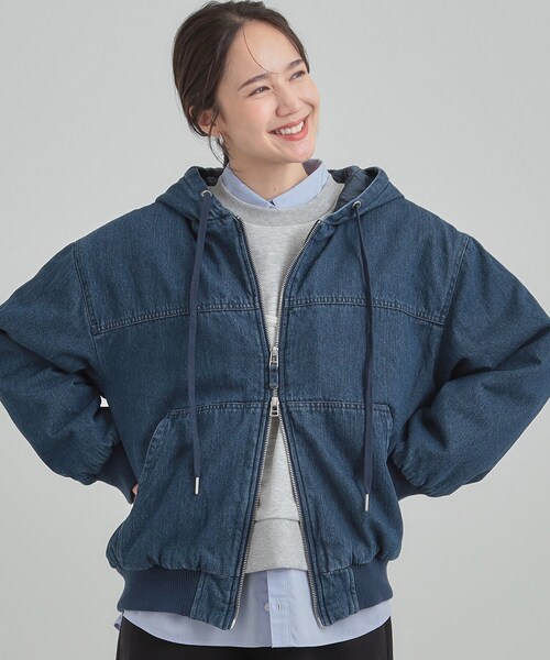 Tpon様 C6861 フーディーブルゾンコーデ そうコレ! 】＜PARKNIK＞リバーシブルフーディブルゾン