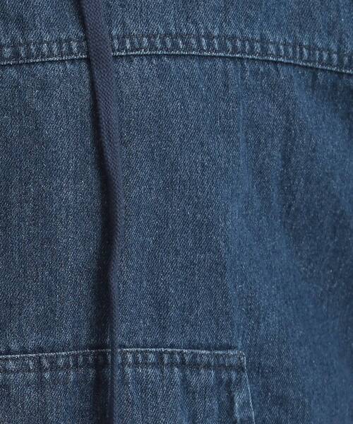 Cutie Blonde（キューティーブロンド）の「【ダブルZIP】大人カジュアルスタイルに デニム中綿フーディーブルゾン（ブルゾン・レディース・ブラック/ネイビー・00）」の10枚目の写真