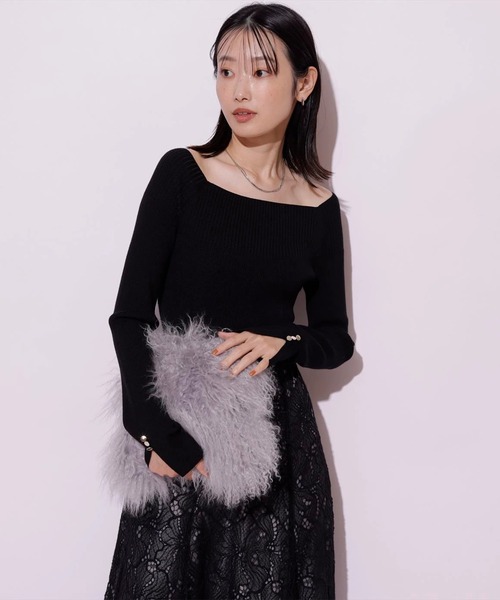 Mystrada(マイストラーダ)の「コードレースドッキングワンピース(ワンピース・レディース・ベージュ系その他/ブラック/ピンクベージュ・36/38)」の17枚目の写真