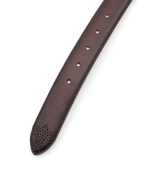 Perfect Suit FActory(パーフェクトスーツファクトリー)の「カーブメダリオンベルト【本革】 ブラック/ブラウン/ダークブラウン/ベージュ(ブラック)(ベルト・メンズ・ブラック/ブラウン/ダークブラウン/ベージュ・FREE)」の8枚目の写真