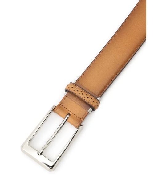 Perfect Suit FActory(パーフェクトスーツファクトリー)の「カーブメダリオンベルト【本革】 ブラック/ブラウン/ダークブラウン/ベージュ(ブラック)(ベルト・メンズ・ブラック/ブラウン/ダークブラウン/ベージュ・FREE)」の11枚目の写真