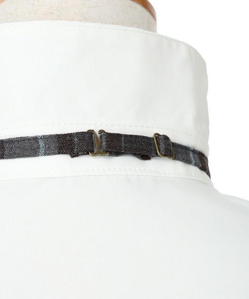 an another angelus（アンアナザーアンジェラス）の「【セットアップ対応】チェックネクタイ付きペプラムシャツ/fint フィント（シャツ/ブラウス・レディース・アイボリー/オフホワイト・FREE）」の21枚目の写真