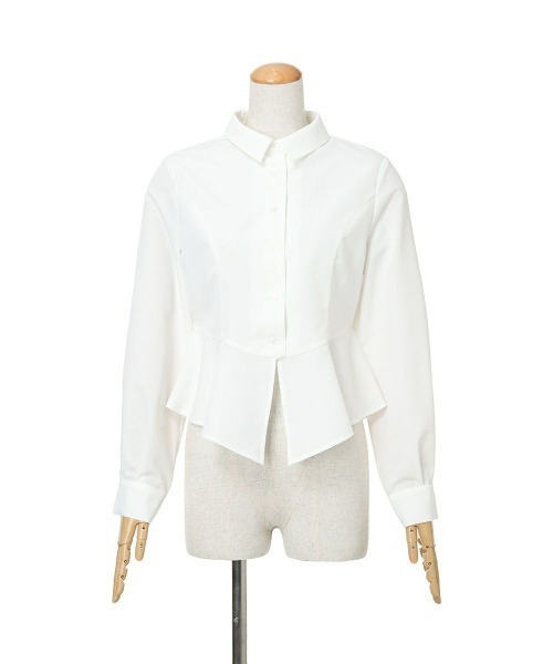 an another angelus（アンアナザーアンジェラス）の「【セットアップ対応】チェックネクタイ付きペプラムシャツ/fint フィント（シャツ/ブラウス・レディース・アイボリー/オフホワイト・FREE）」の22枚目の写真