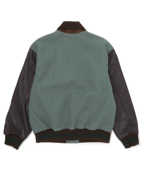 Timberland（ティンバーランド）の「Timberland [TOKYO DESIGN COLLECTIVE] Varsity Jacket（ティンバーランド [トウキョウ デザイン コレクティブ] バーシティ ジャケット）（スタジャン・メンズ・グリーン系・MEDIUM/LARGE/X-LARGE/SMALL）」の3枚目の写真