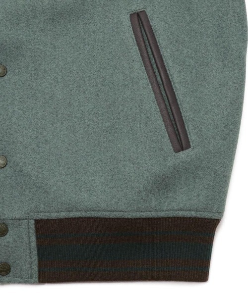 Timberland（ティンバーランド）の「Timberland [TOKYO DESIGN COLLECTIVE] Varsity Jacket（ティンバーランド [トウキョウ デザイン コレクティブ] バーシティ ジャケット）（スタジャン・メンズ・グリーン系・MEDIUM/LARGE/X-LARGE/SMALL）」の8枚目の写真
