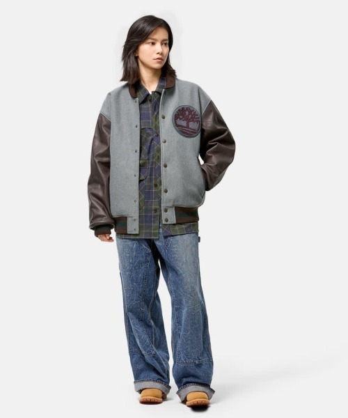 セール】Timberland [TOKYO DESIGN COLLECTIVE] Varsity Jacket
