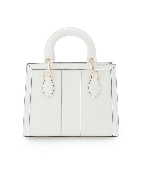 （ちゃーちゃん）SNIDEL パッドロックバッグ ホワイト（新品未使用） スクエアパッドロックバッグ（ハンドバッグ）｜SNIDEL（スナイデル）の