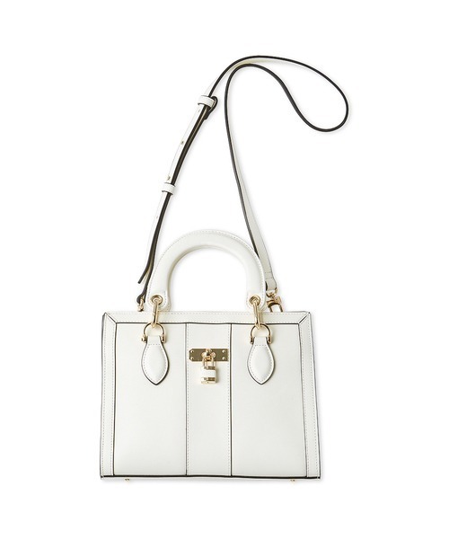 SNIDEL（スナイデル）の「スクエアパッドロックバッグ（ハンドバッグ・レディース・ライトブルー/ブラック/アイボリー/ブラウン・F）」の16枚目の写真