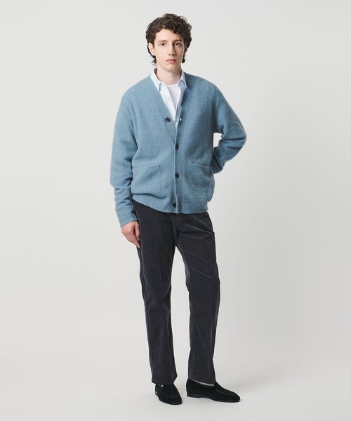 UNITED ARROWS（ユナイテッドアローズ）の「ヤク ヘアリー カーディガン（カーディガン/ボレロ・メンズ・ブラック/ライトブルー/モカ・S/XL/M/L）」の9枚目の写真