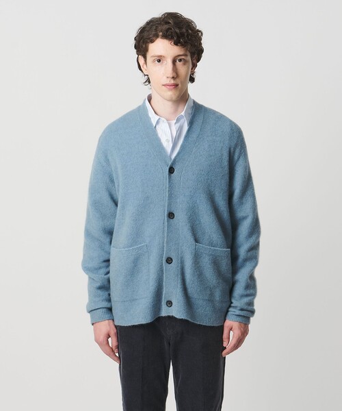 UNITED ARROWS（ユナイテッドアローズ）の「ヤク ヘアリー カーディガン（カーディガン/ボレロ・メンズ・ブラック/ライトブルー/モカ・S/XL/M/L）」の11枚目の写真