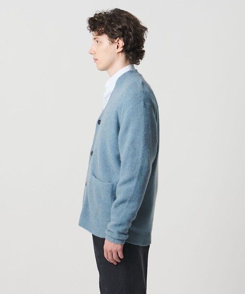 UNITED ARROWS（ユナイテッドアローズ）の「ヤク ヘアリー カーディガン（カーディガン/ボレロ・メンズ・ブラック/ライトブルー/モカ・S/XL/M/L）」の12枚目の写真