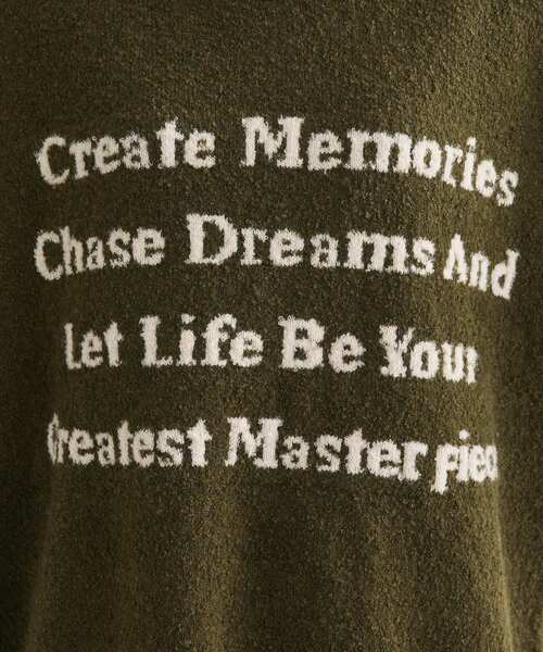 Green　Parks（グリーンパークス）の「ブークレロゴニットチュニック（チュニック・レディース・レッド/ベージュ/チャコールグレー/カーキ・FREE）」の14枚目の写真