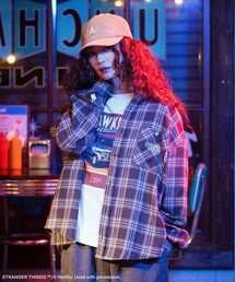 Green Parks（グリーンパークス）の「■STRANGER THINGS×MINNETONKA チェックシャツ（シャツ/ブラウス）」