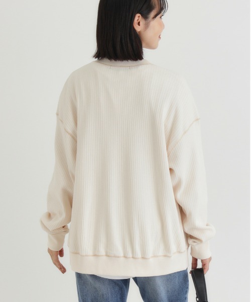 Right-on（ライトオン）の「【HONEYSUCKLE ROSE】【限定展開】カットカーディガン(体型カバー / 気軽に着られる / 洗濯〇)（カーディガン/ボレロ・レディース・ダークグレー/ブラック/キナリ・M/L）」の20枚目の写真