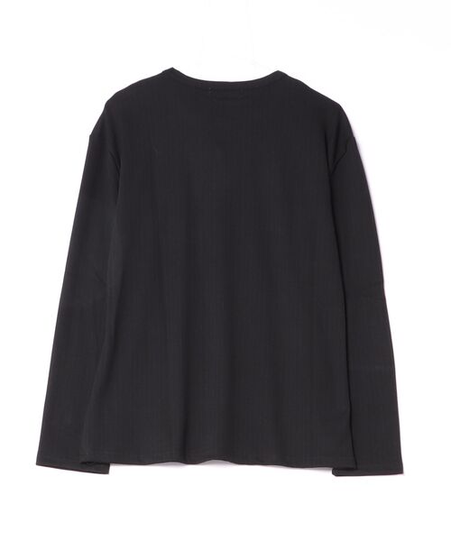 CERCA(チェルカ)の「【NOWLE】ワッフル テクスチャー ヘンリーネック 長袖Tシャツ(Tシャツ/カットソー・メンズ・ブラック・LARGE/MEDIUM)」の20枚目の写真