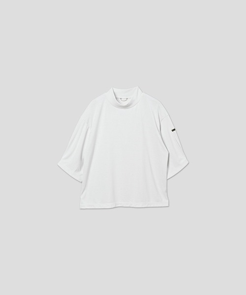 kha:ki（カーキ）の「「KHA:KI / カーキ」ソフトモックネック トップ（Tシャツ/カットソー・レディース・グレー/チャコールグレー/ライトイエロー/ホワイト・1）」の22枚目の写真