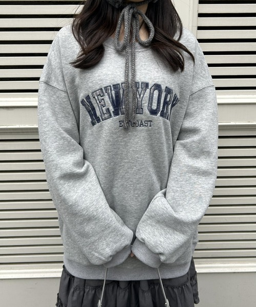 LAC-VERT（ラック・ヴェール）の「チェックカレッジロゴプルオーバー