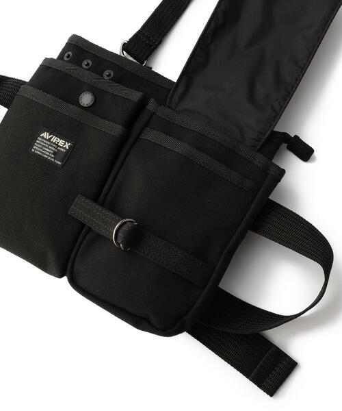 AVIREX（アヴィレックス）の「EAGLE POLYESTER WAIST BAG /イーグル ポリエステル ウエストバッグ / AVIREX / アヴィレックス / AVX342L（ボディバッグ/ウエストポーチ・メンズ・ベージュ/その他3/ブラック/カーキ・F）」の10枚目の写真