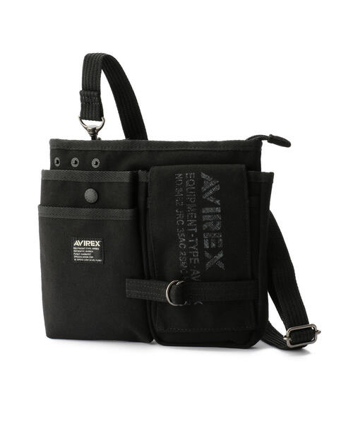 AVIREX（アヴィレックス）の「EAGLE POLYESTER WAIST BAG /イーグル ポリエステル ウエストバッグ / AVIREX / アヴィレックス / AVX342L（ボディバッグ/ウエストポーチ・メンズ・ベージュ/その他3/ブラック/カーキ・F）」の6枚目の写真