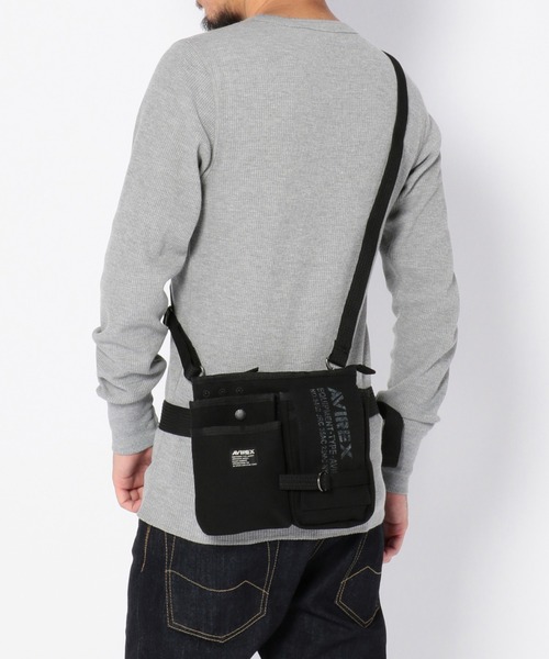 AVIREX（アヴィレックス）の「EAGLE POLYESTER WAIST BAG /イーグル ポリエステル ウエストバッグ / AVIREX / アヴィレックス / AVX342L（ボディバッグ/ウエストポーチ・メンズ・ベージュ/その他3/ブラック/カーキ・F）」の15枚目の写真