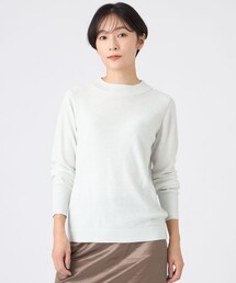 【SANYO Style EDITION掲載】【ウォッシャブル】ミニスパンコールニットプルオーバー