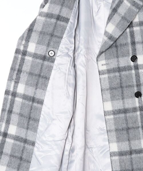 Barbour(バブアー)の「Beattie チェック ウール コート(レディース)(ピーコート・レディース・グレー・8/10)」の5枚目の写真