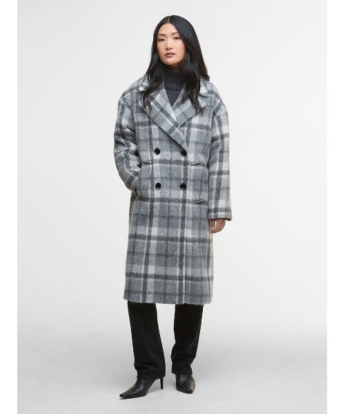 Barbour（バブアー）の「Beattie チェック ウール コート（レディース
