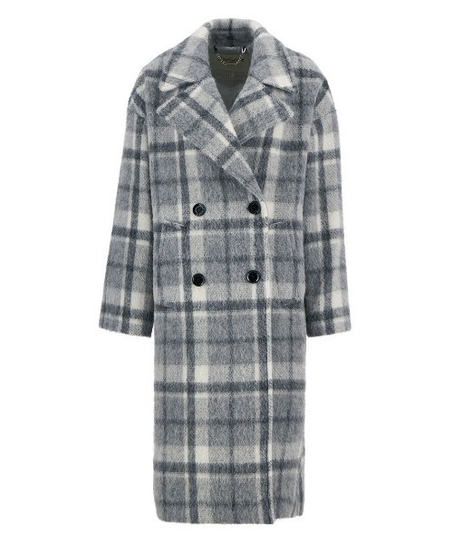 Barbour（バブアー）の「Beattie チェック ウール コート（レディース