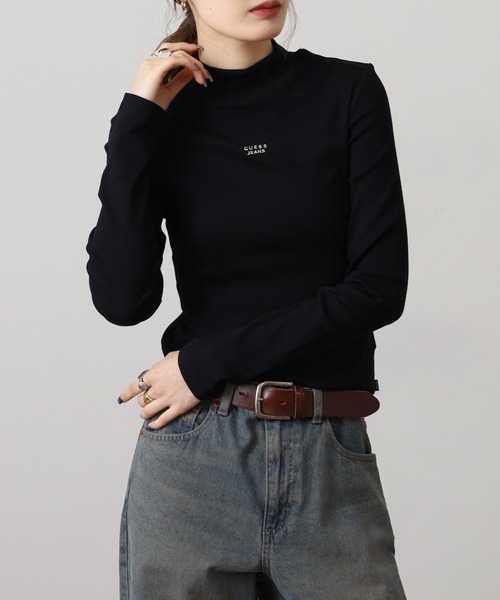 GUESS JEANS（ゲスジーンズ）の「GUESS JEANS タートルネック セーター（ニット/セーター・レディース・オフホワイト/ブラック・S/M/L/XS）」の17枚目の写真