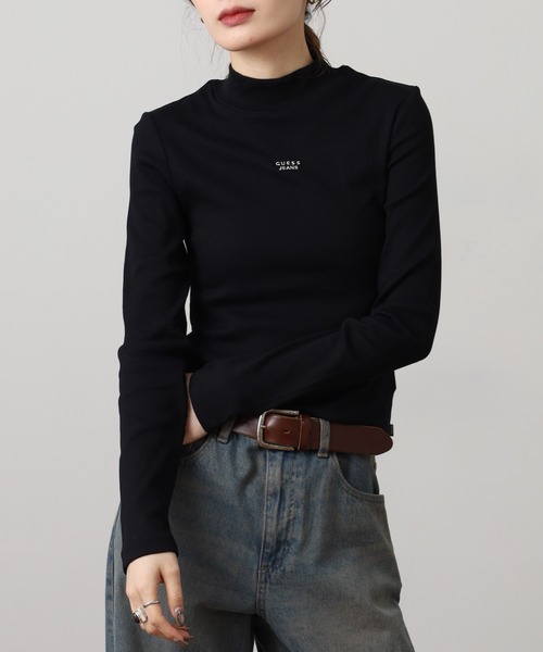 GUESS JEANS（ゲスジーンズ）の「GUESS JEANS タートルネック セーター（ニット/セーター・レディース・オフホワイト/ブラック・S/M/L/XS）」の18枚目の写真