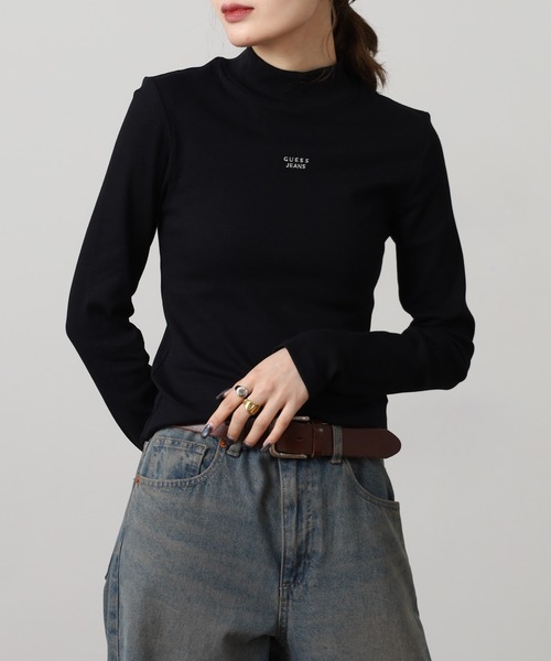 GUESS JEANS（ゲスジーンズ）の「GUESS JEANS タートルネック セーター（ニット/セーター・レディース・オフホワイト/ブラック・S/M/L/XS）」の20枚目の写真