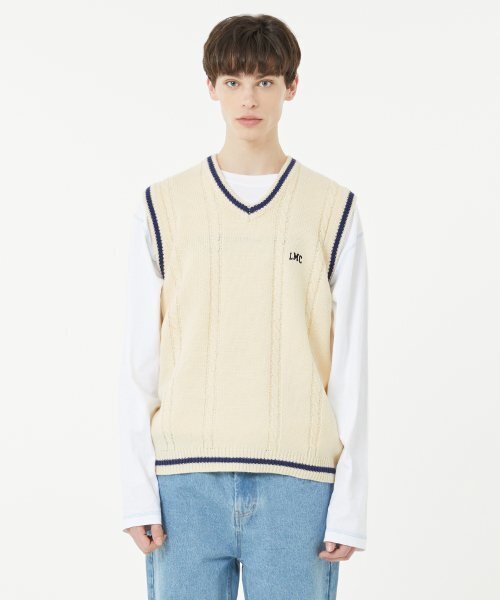 LMCの「CABLE ARCH KNIT VEST ivory(ベスト・レディース・その他・X-LARGE/LARGE)」の3枚目の写真