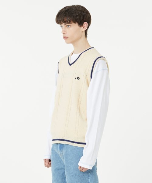 LMCの「CABLE ARCH KNIT VEST ivory(ベスト・レディース・その他・X-LARGE/LARGE)」の4枚目の写真