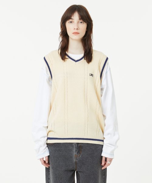 LMCの「CABLE ARCH KNIT VEST ivory(ベスト・レディース・その他・X-LARGE/LARGE)」の7枚目の写真