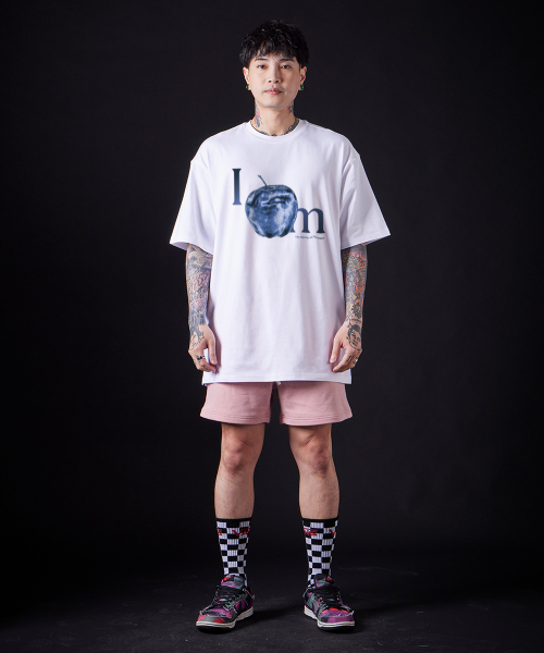 ASTRAL PROJECTION(アストラルプロジェクション)の「アップル スーピマコットン ラウンドネック 半袖Tシャツ_ホワイト(Tシャツ/カットソー・メンズ・その他・LARGE/X-LARGE/XX-LARGE)」の3枚目の写真