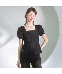 Snow Oganza Smoking Blouse BLACK