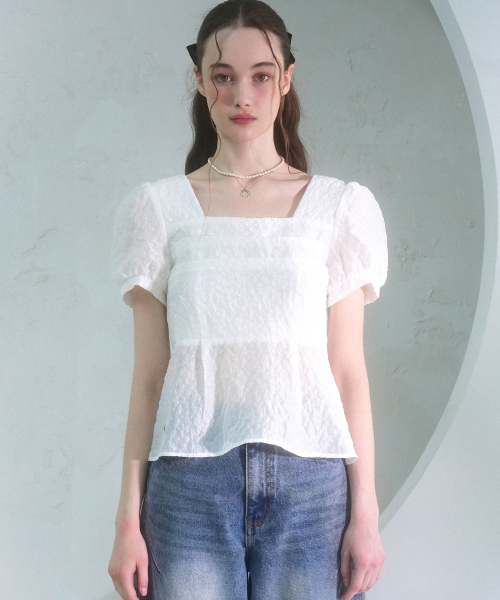 Vivacious(ビバシャス)の「Snow Oganza Smoking Blouse BLACK(シャツ/ブラウス・レディース・ブラック・SMALL/MEDIUM)」の2枚目の写真