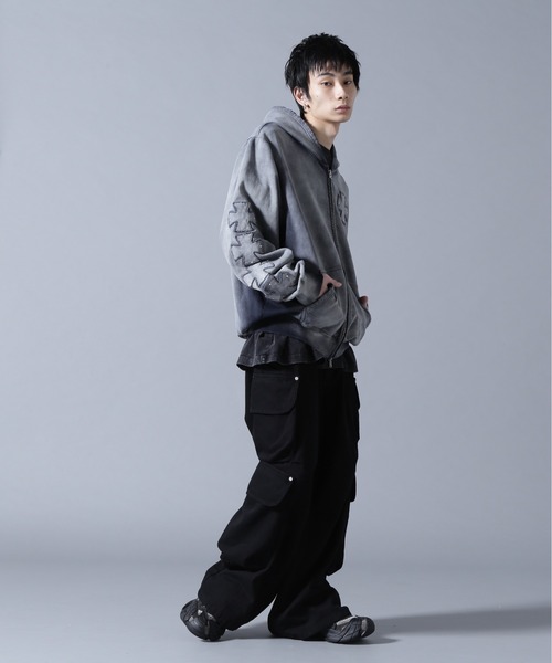 DANKE SCHON（ダンケシェーン）の「DankeSchon/ダンケシェーン/SPRAY PIGMENT SWEAT ZIP HOODIE（パーカー・メンズ・ブラック・M/L）」の15枚目の写真