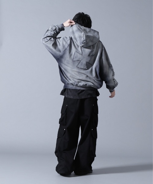 DANKE SCHON（ダンケシェーン）の「DankeSchon/ダンケシェーン/SPRAY PIGMENT SWEAT ZIP HOODIE（パーカー・メンズ・ブラック・M/L）」の22枚目の写真
