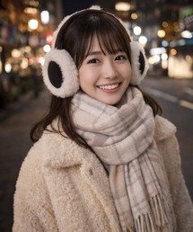 M2SUQARED（エムツースクエア）の「【M2SUQARED/エムツースクエア】ムートンイヤーマフ／フェイクファーイヤーマフ(ユニセックス)（イヤーマフ）」