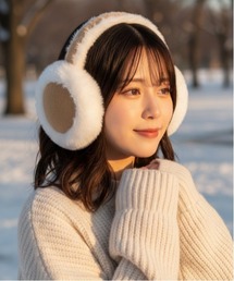 M2SUQARED（エムツースクエア）の「【M2SUQARED/エムツースクエア】ムートンイヤーマフ／フェイクファーイヤーマフ(ユニセックス)（イヤーマフ）」