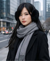 M2SUQARED（エムツースクエア）の「【M2SUQARED/エムツースクエア】ムートンイヤーマフ／フェイクファーイヤーマフ(ユニセックス)（イヤーマフ）」