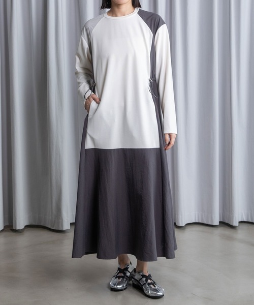 MARECHAL TERRE（マルシャルテル）の「ドッキングワンピース（ワンピース・レディース・ブラック/ネイビー/グレー/アイボリー・MEDIUM）」の2枚目の写真