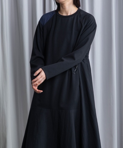 MARECHAL TERRE（マルシャルテル）の「ドッキングワンピース（ワンピース・レディース・ブラック/ネイビー/グレー/アイボリー・MEDIUM）」の3枚目の写真