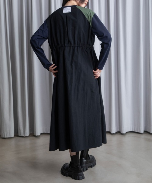 MARECHAL TERRE（マルシャルテル）の「ドッキングワンピース（ワンピース・レディース・ブラック/ネイビー/グレー/アイボリー・MEDIUM）」の6枚目の写真