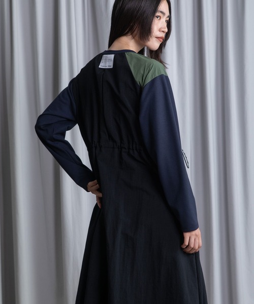 MARECHAL TERRE（マルシャルテル）の「ドッキングワンピース（ワンピース・レディース・ブラック/ネイビー/グレー/アイボリー・MEDIUM）」の7枚目の写真