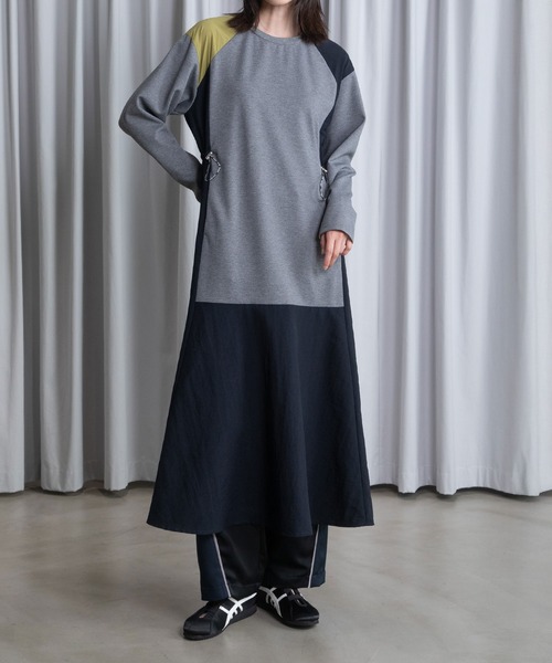 MARECHAL TERRE（マルシャルテル）の「ドッキングワンピース（ワンピース・レディース・ブラック/ネイビー/グレー/アイボリー・MEDIUM）」の11枚目の写真